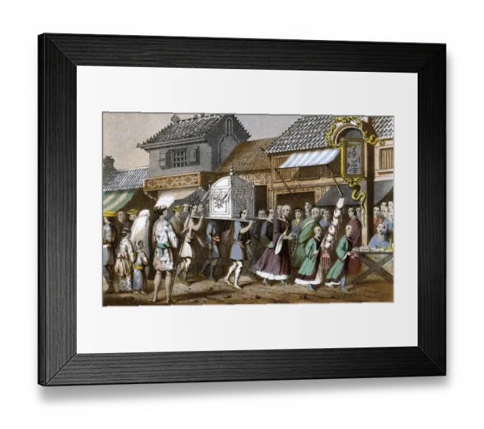Framed Print : JAPANESE FUNERAL Framed Print : JAPANESE FUNERAL