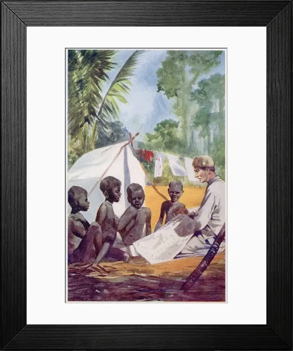 Framed Print : MISSION SCHOOL, MITCHELL Framed Print : MISSION SCHOOL, MITCHELL