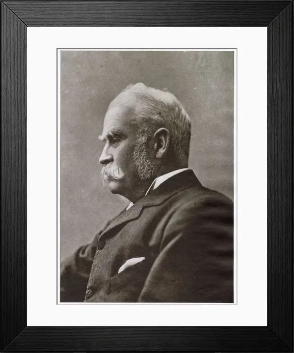 Framed Print : William Schwenck Gilbert (1836 - 1911) English dramatist, librettist, poet and illustrator. Date: 1904 Framed Print : William Schwenck Gilbert (1836 - 1911) English dramatist, librettist, poet and illustrator. Date: 1904