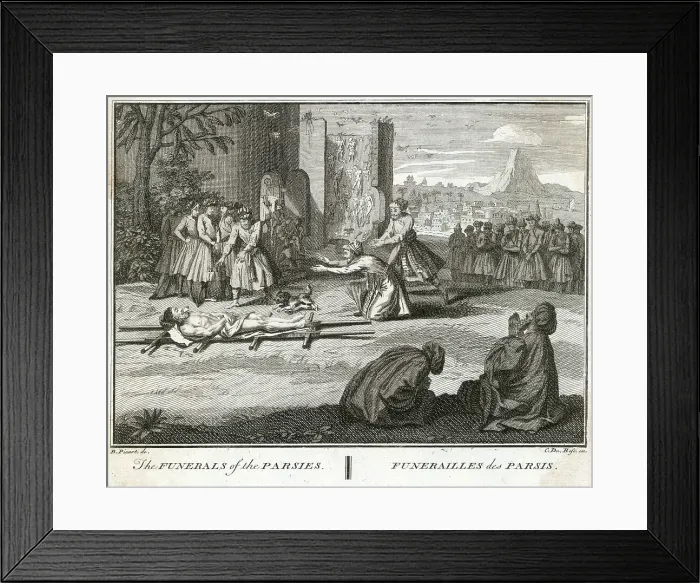 Framed Print : PARSEE FUNERAL, INDIA Framed Print : PARSEE FUNERAL, INDIA