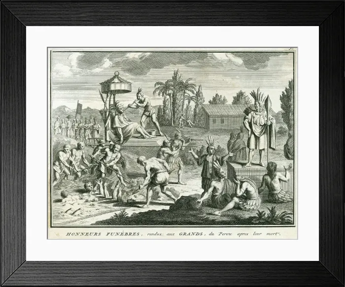 Framed Print : PERU FUNERAL HONOURS Framed Print : PERU FUNERAL HONOURS