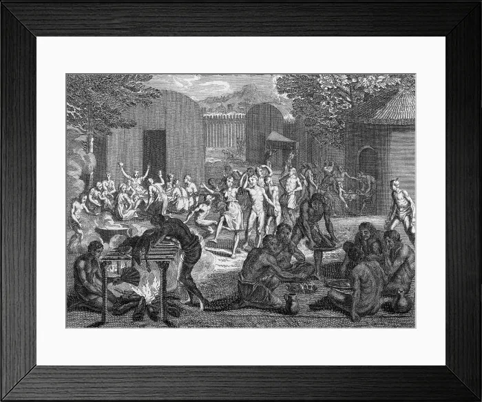 Framed Print : NATIVE CANADIAN FUNERAL Framed Print : NATIVE CANADIAN FUNERAL