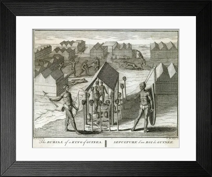 Framed Print : Sacrifice Guinea Customs Human 1737 King Dies Framed Print : Sacrifice Guinea Customs Human 1737 King Dies