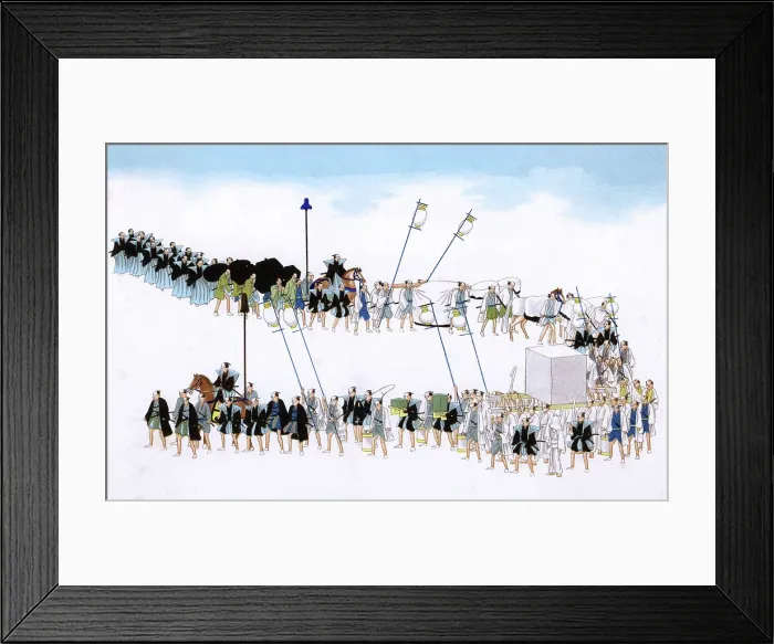 Framed Print : JAP FUNERAL PROCESSION Framed Print : JAP FUNERAL PROCESSION