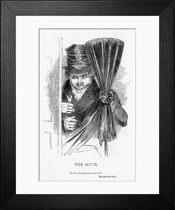 Framed Print : UNDERTAKER'S MUTE Framed Print : UNDERTAKER'S MUTE