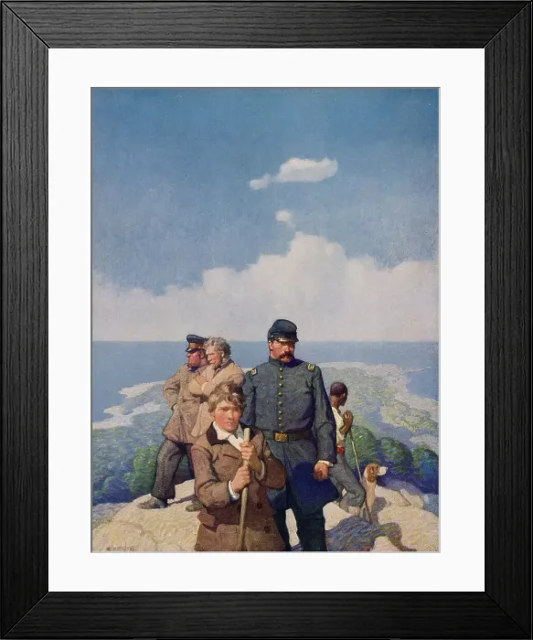 Framed Print : THE MYSTERIOUS ISLAND Marooned Date: 1874 Framed Print : THE MYSTERIOUS ISLAND Marooned Date: 1874
