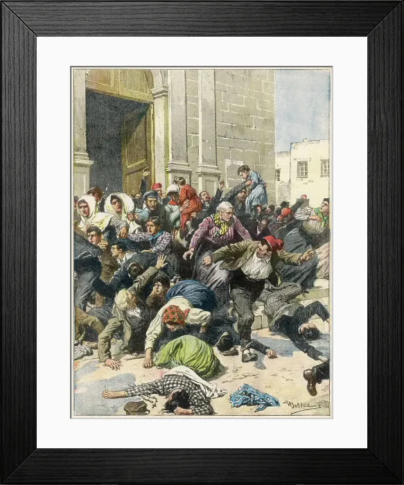 Framed Print : SICILIANS PANIC Framed Print : SICILIANS PANIC