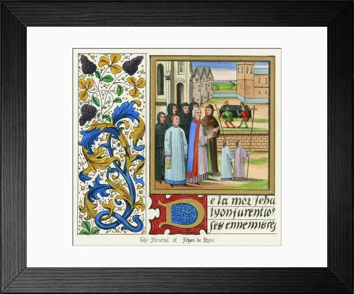 Framed Print : FUNERALS / JEHAN DE LYON Framed Print : FUNERALS / JEHAN DE LYON
