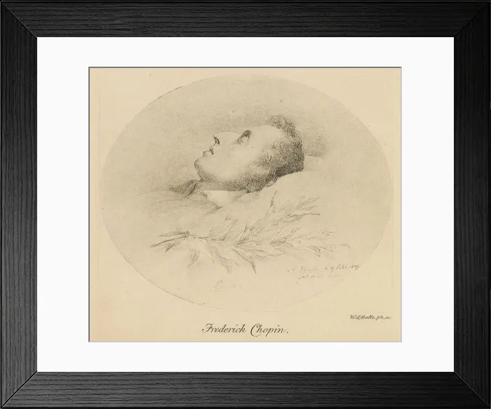 Framed Print : CHOPIN / DEATHBED Framed Print : CHOPIN / DEATHBED
