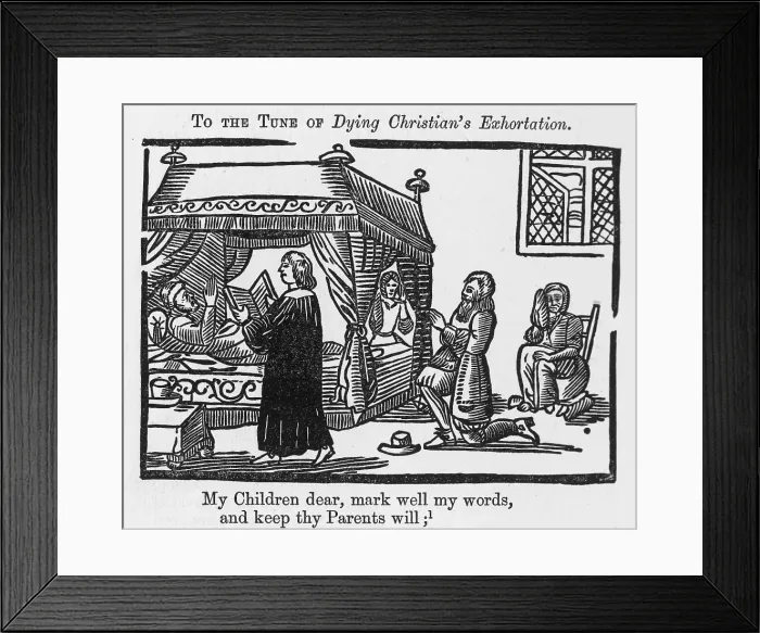 Framed Print : DEATHBED WITH PRIEST Framed Print : DEATHBED WITH PRIEST