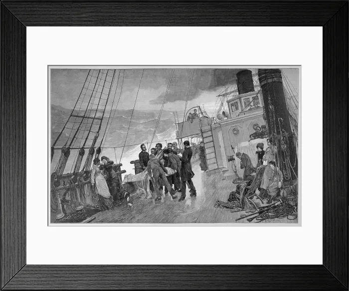 Framed Print : BURIAL AT SEA Framed Print : BURIAL AT SEA