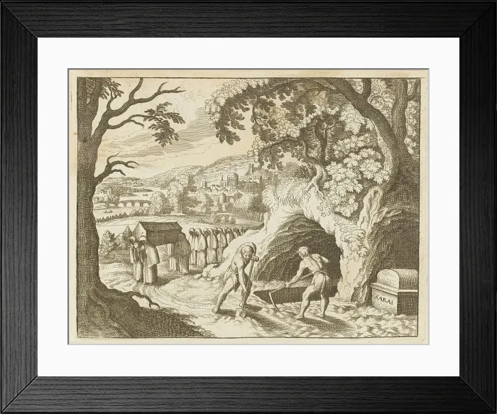 Framed Print : ABRAHAM BURIES SARA Framed Print : ABRAHAM BURIES SARA