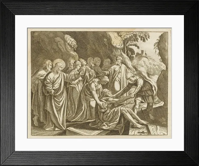 Framed Print : JESUS RAISES LAZARUS Framed Print : JESUS RAISES LAZARUS