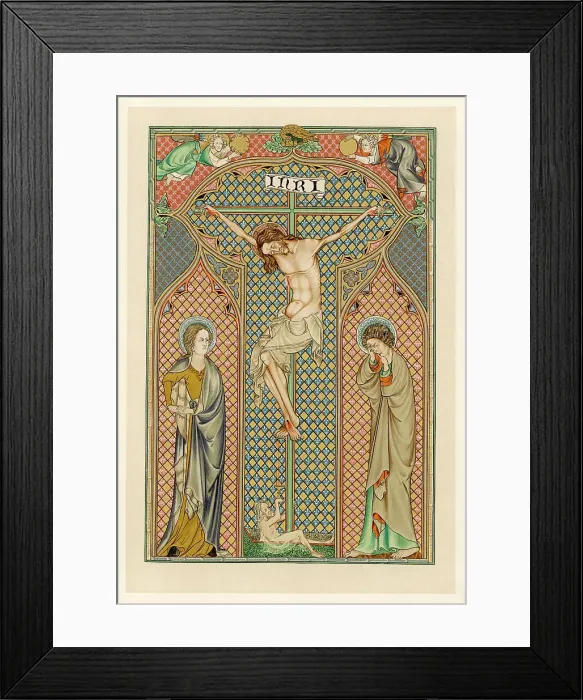 Framed Print : JESUS CRUCIFIED - C14 MS Framed Print : JESUS CRUCIFIED - C14 MS