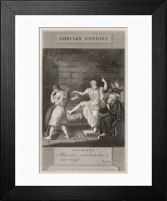 Framed Print : Socrates last drink Framed Print : Socrates last drink