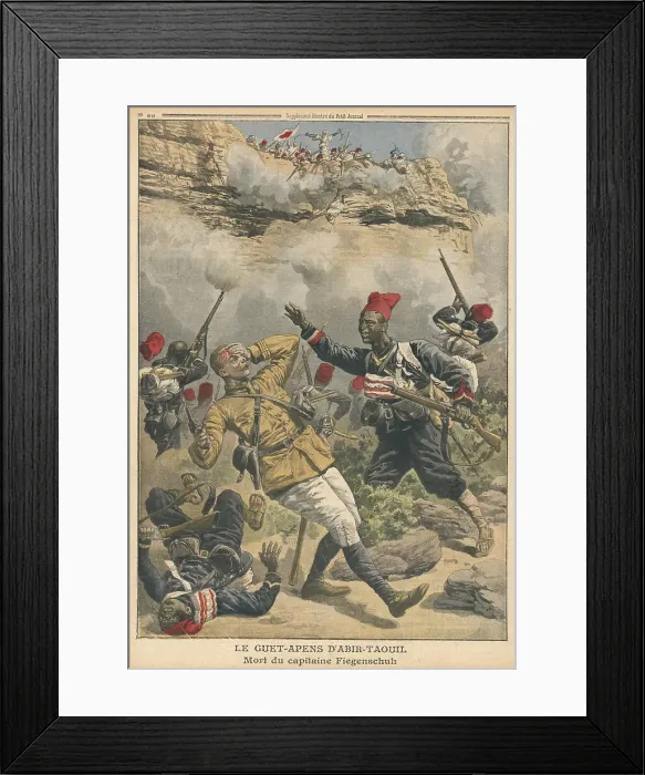 Framed Print : French Ambush Chad Events Africa 1910 Ambushed Framed Print : French Ambush Chad Events Africa 1910 Ambushed