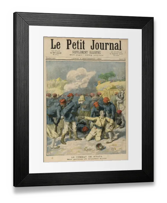 Framed Print : LIEUT LECERF DIES Framed Print : LIEUT LECERF DIES
