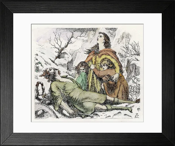 Framed Print : MASSACRE AT GLENCOE Framed Print : MASSACRE AT GLENCOE