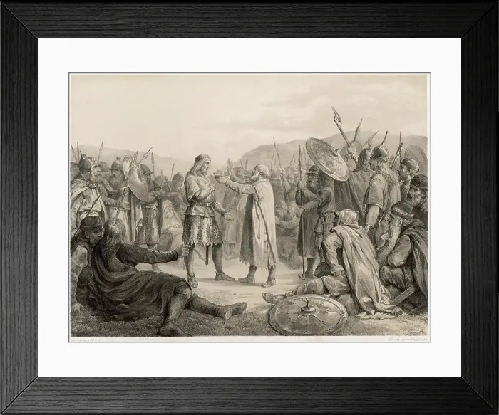 Framed Print : OLAF TRYGGVESSON CROWNED Framed Print : OLAF TRYGGVESSON CROWNED