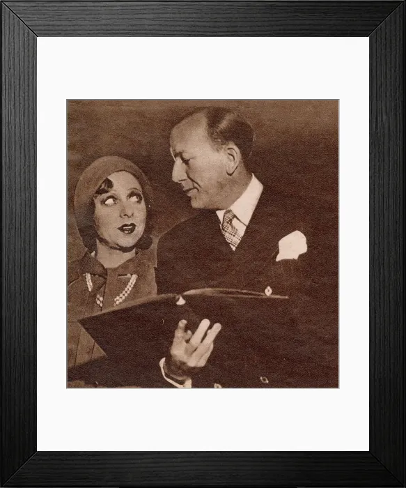 Framed Print : Noel Coward and Yvonne Printemps Framed Print : Noel Coward and Yvonne Printemps
