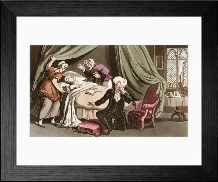 Framed Print : Dr Syntax lamenting the loss of his wife Framed Print : Dr Syntax lamenting the loss of his wife