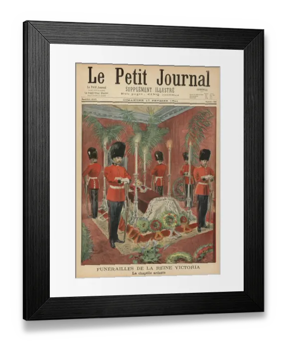 Framed Print : Queen Victoria lying in state, 1901 Framed Print : Queen Victoria lying in state, 1901