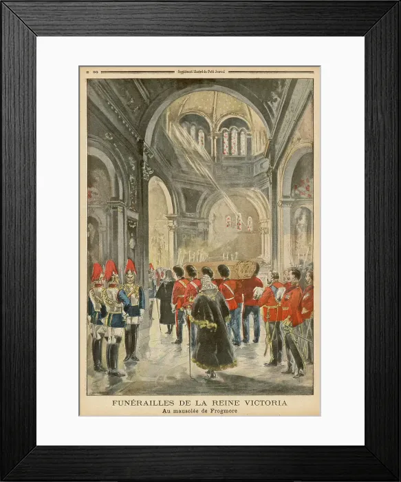 Framed Print : VICTORIA / BURIAL / FROGMORE Framed Print : VICTORIA / BURIAL / FROGMORE
