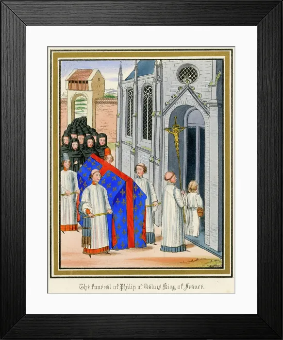 Framed Print : FUNERAL OF PHILIPPE VI