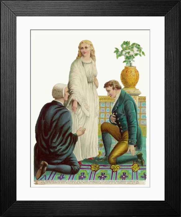 Framed Print : VICTORIA / WILLIAM DEAD Framed Print : VICTORIA / WILLIAM DEAD