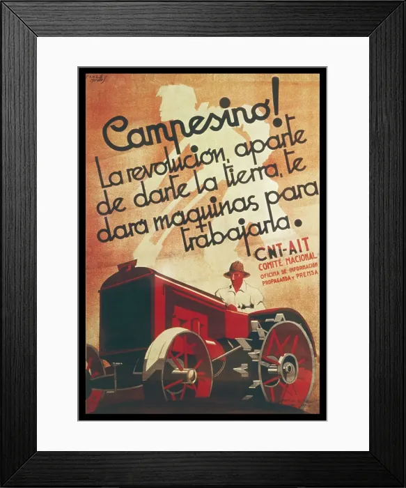 Framed Print : REVOLUTION POSTER / 1936-9 Framed Print : REVOLUTION POSTER / 1936-9