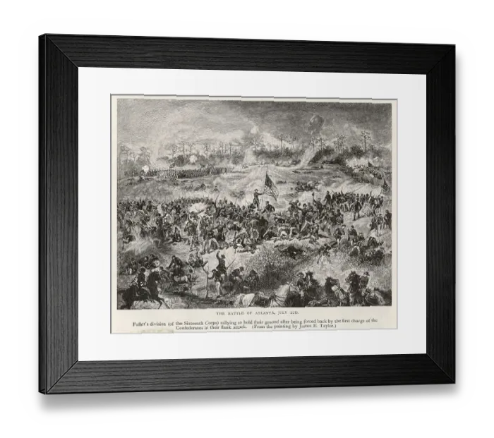 Framed Print : BATTLE OF ATLANTA / 1864 Framed Print : BATTLE OF ATLANTA / 1864