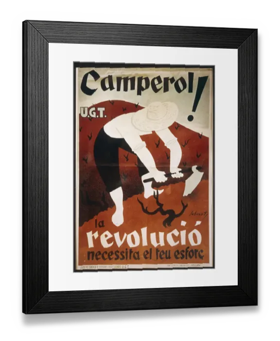 Framed Print : Civil War Poster Peasant Events Spain Posters Framed Print : Civil War Poster Peasant Events Spain Posters