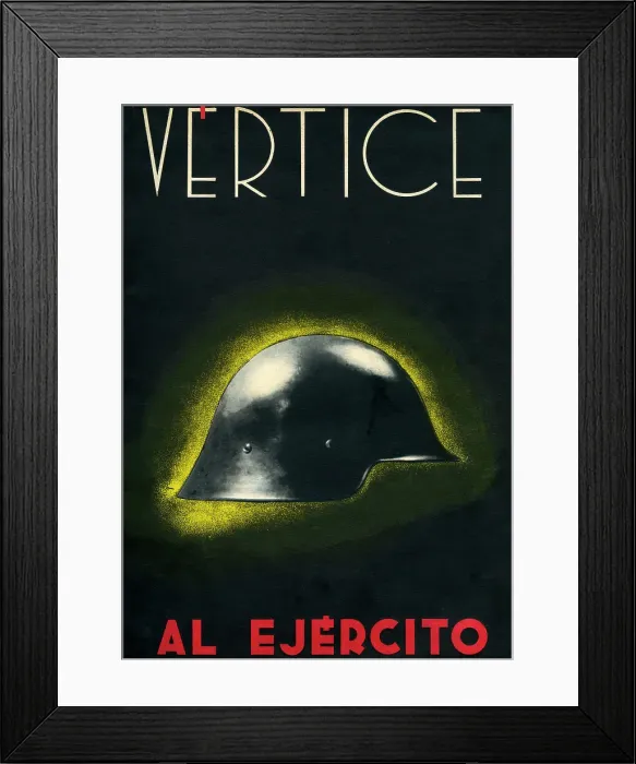 Framed Print : Vertice Magazine Cover Events Spain Civil War Framed Print : Vertice Magazine Cover Events Spain Civil War