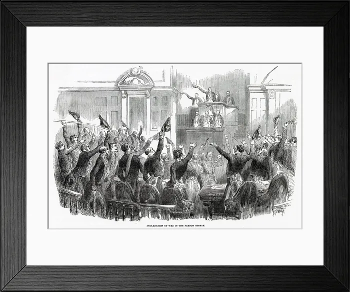 Framed Print : FRENCH GO TO WAR 1854 Framed Print : FRENCH GO TO WAR 1854