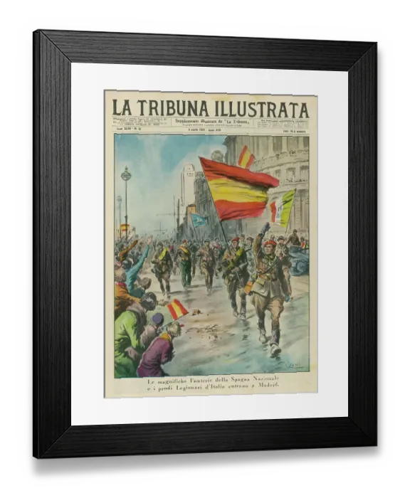 Framed Print : FRANCO'S ARMY IN MADRID Framed Print : FRANCO'S ARMY IN MADRID