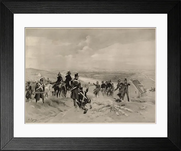 Framed Print : BATTLE OF SAINT-CLOUD (outskirts of Paris) - the French forces defending Paris, hoping in vain for Napoleon to arrive, fight desperately to keep the Allies out of Paris Date: March 1814 Framed Print : BATTLE OF SAINT-CLOUD (outskirts of Paris) - the French forces defending Paris, hoping in vain for Napoleon to arrive, fight desperately to keep the Allies out of Paris Date: March 1814