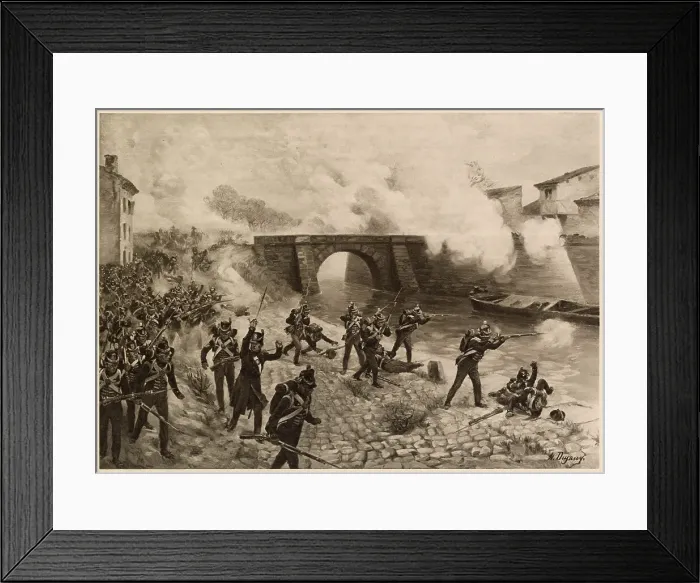 Framed Print : BATTLE OF TOULOUSE Carrying the action from the Peninsula into France, Wellington defeats Soult Date: 10 April 1814 Framed Print : BATTLE OF TOULOUSE Carrying the action from the Peninsula into France, Wellington defeats Soult Date: 10 April 1814