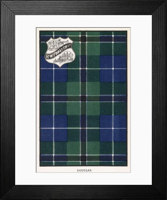Framed Print : The Douglas Tartan. Date: circa 1902 Framed Print : The Douglas Tartan. Date: circa 1902