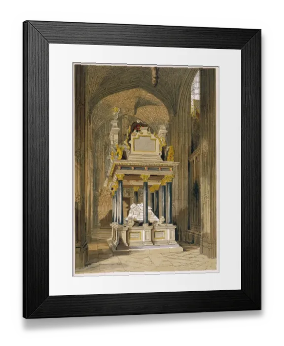 Framed Print : Tomb of Queen Elizabeth I Framed Print : Tomb of Queen Elizabeth I