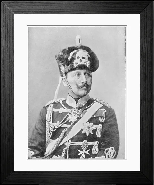 Framed Print : WILHELM II / DEATH'S HEAD Framed Print : WILHELM II / DEATH'S HEAD