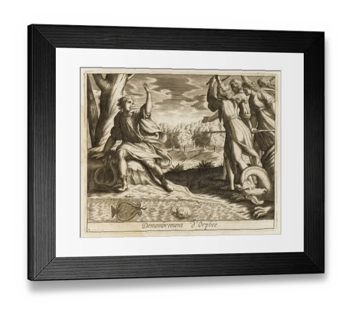 Framed Print : ORPHEUS AND BACCHANTES Framed Print : ORPHEUS AND BACCHANTES