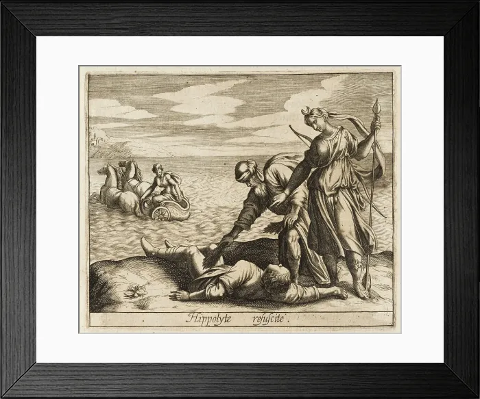 Framed Print : RESTORED BY AESCULAPIUS