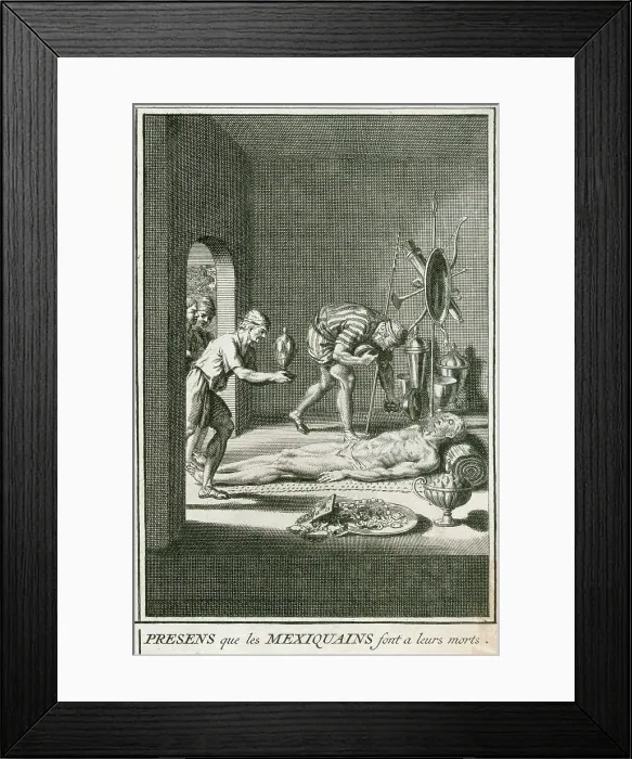 Framed Print : MOURNING, MEXICO 1726 Framed Print : MOURNING, MEXICO 1726
