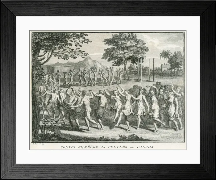Framed Print : CANADIAN FUNERAL PROCESS Framed Print : CANADIAN FUNERAL PROCESS