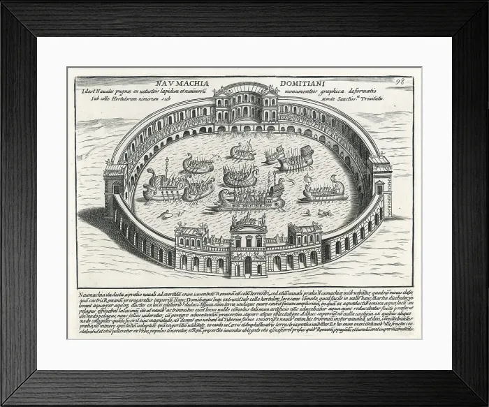 Framed Print : NAUMACHIA OF DOMITIAN Framed Print : NAUMACHIA OF DOMITIAN