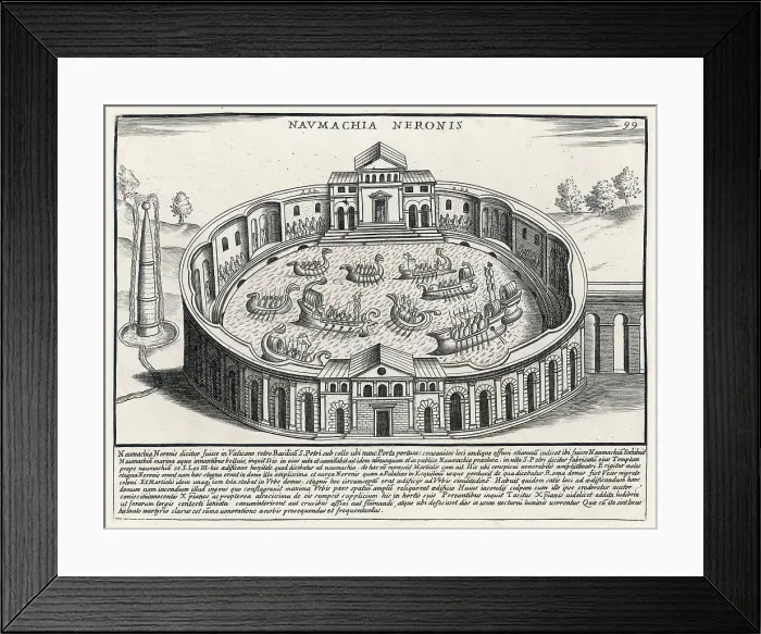 Framed Print : NAUMACHIA OF NERO Framed Print : NAUMACHIA OF NERO
