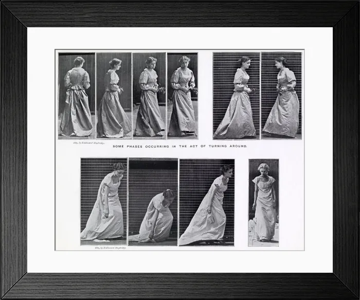 Framed Print : Muybridge - Walking Framed Print : Muybridge - Walking