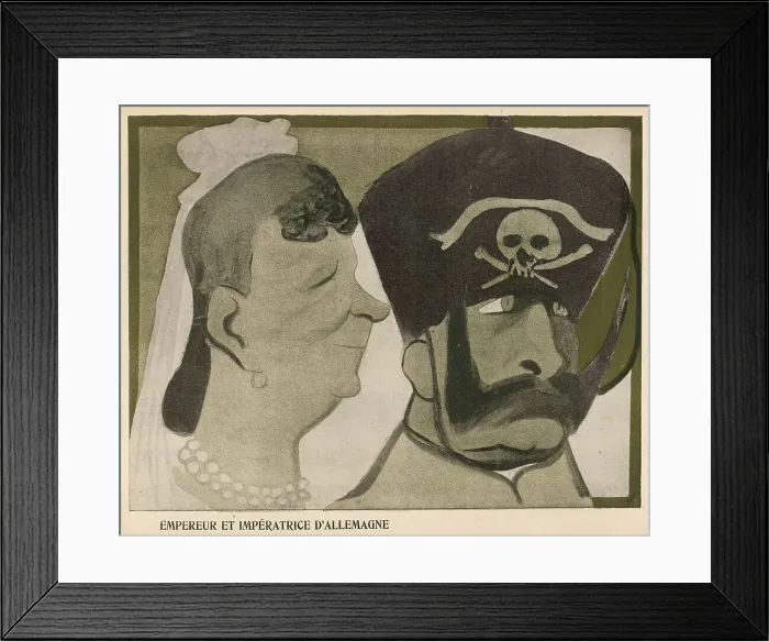 Framed Print : Kaiser Wilhelm Ii 1903 Cartoons Caricatures German Framed Print : Kaiser Wilhelm Ii 1903 Cartoons Caricatures German