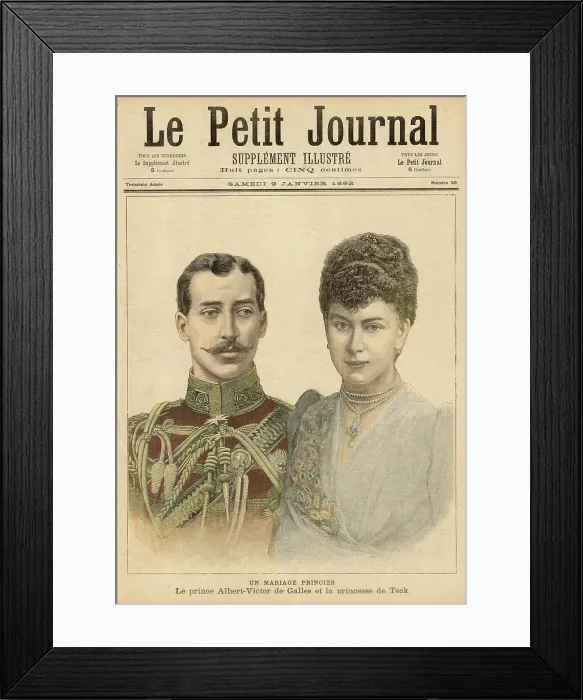 Framed Print : DUKE OF CLARENCE 1892 Framed Print : DUKE OF CLARENCE 1892