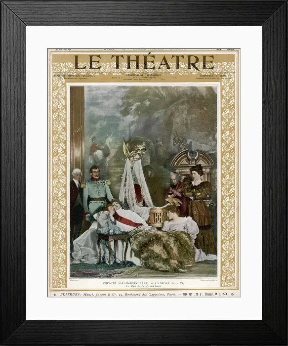 Framed Print : BERNHARDT / L'AIGLON 1900 Framed Print : BERNHARDT / L'AIGLON 1900